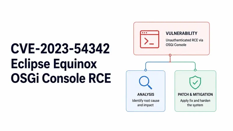 Eclipse Equinox OSGi Console RCE CVE-2023-54342 Analysis and Patch Guide