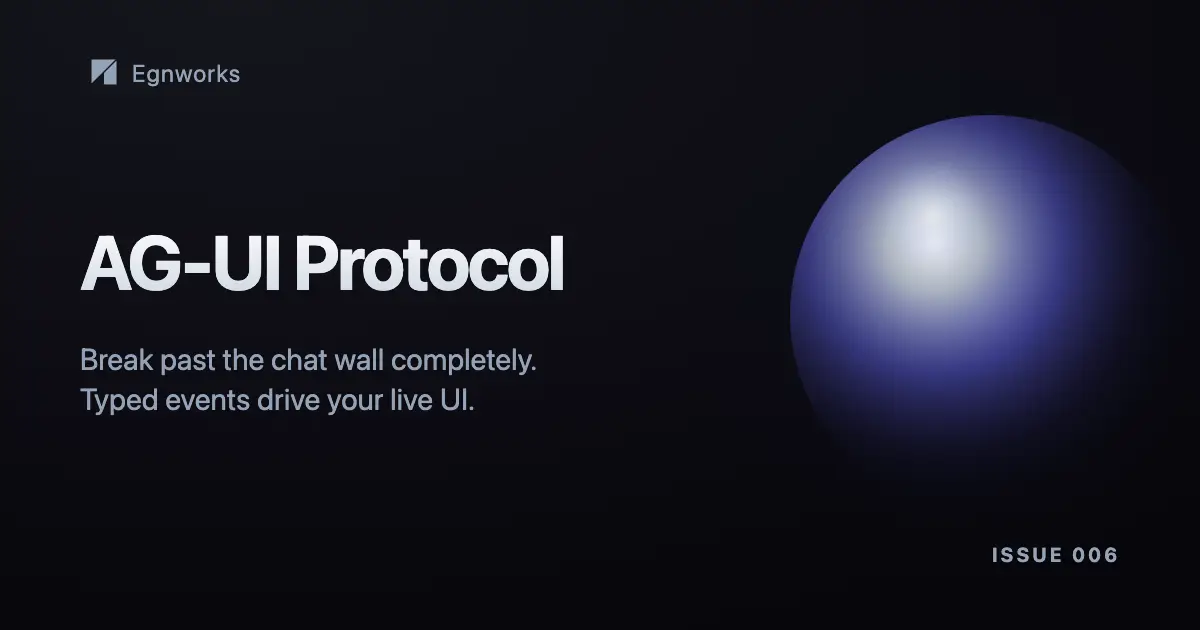 Building Agentic Frontend Interfaces with AG UI Protocol