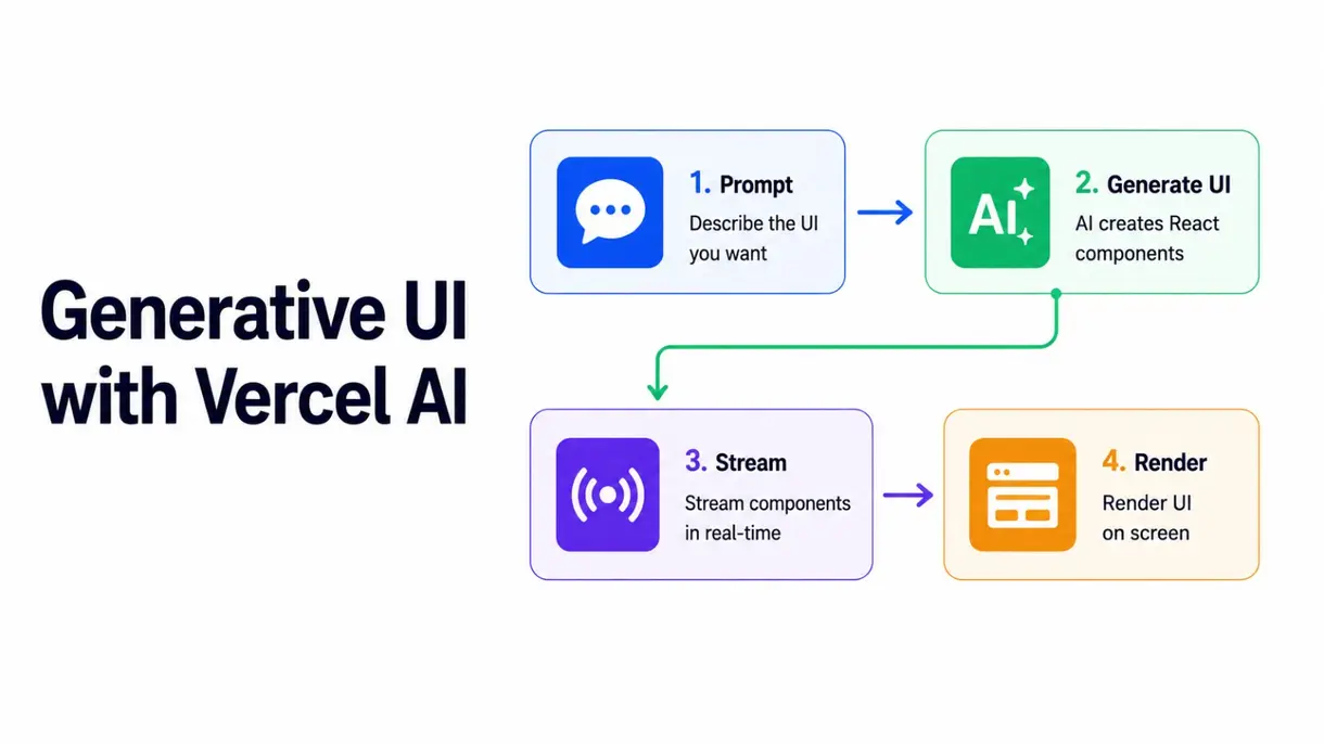 Generative UI with Vercel AI SDK: Streaming React Components from AI