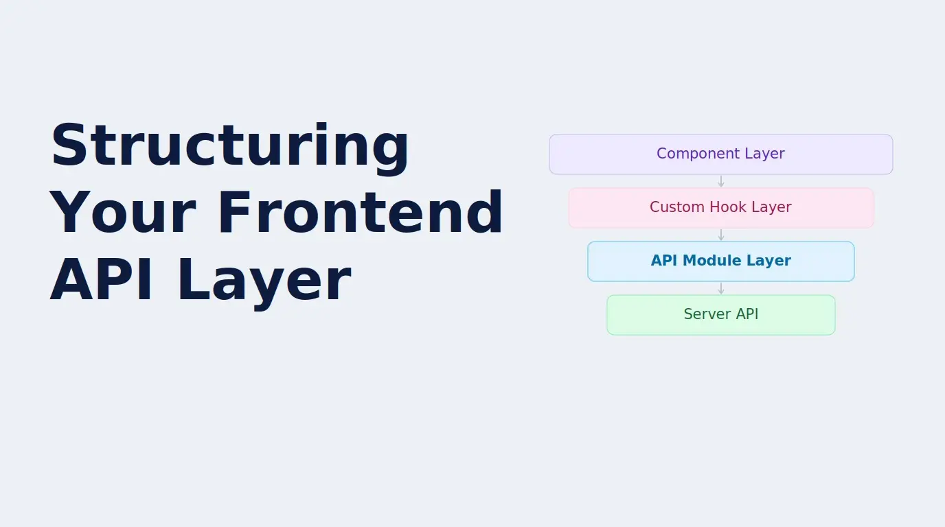 Structuring Your Frontend API Layer for Scale and Reliability