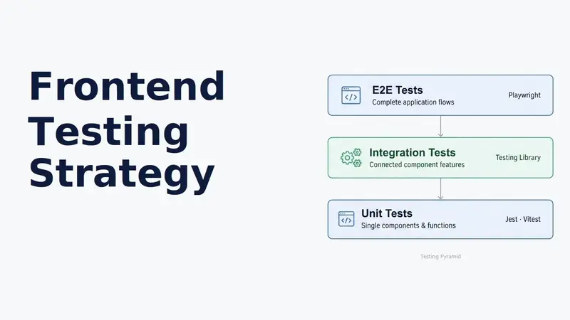 Frontend Testing Strategy: From Unit Tests to End-to-End