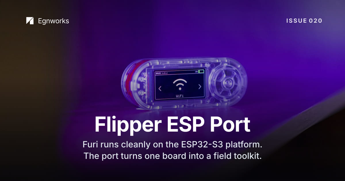 A close-up technology photograph used for an embedded red-team firmware banner.